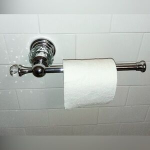 Crystal toilet paper holder